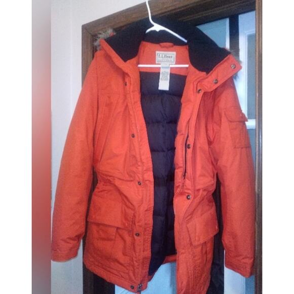 Baxter State Parka Down Filled Jacket by L.L. Bean, size Small Red NWOT - Picture 3 of 4